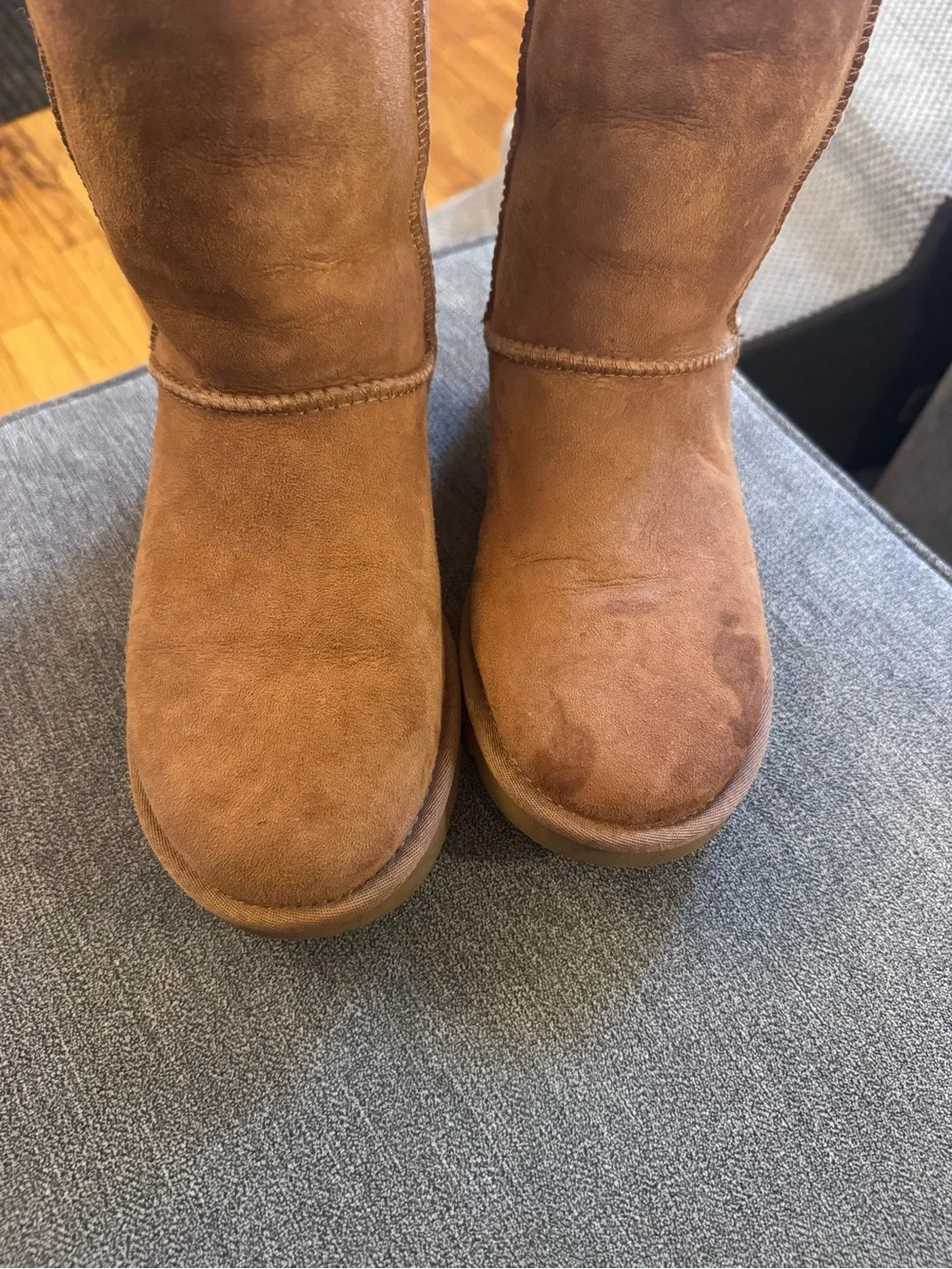 UGG Chestnut Brown Suede Mid-Calf Boots